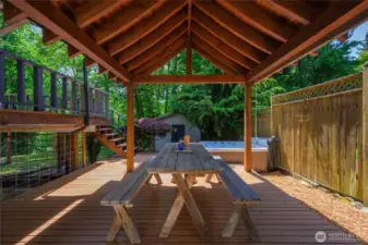 Covered outdoor dining