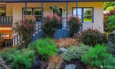 Mature landscaping