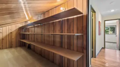 Amazing storage area on upper floor