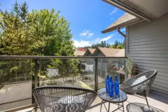 Private deck with territorial views