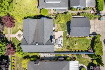 Plenty of back yard space for games or gardening.
