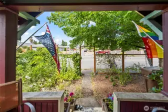Lovely front porch entry