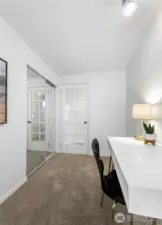 Another view of smaller guest bedroom OR den/office