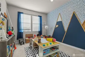 Bedroom right off of entry way
