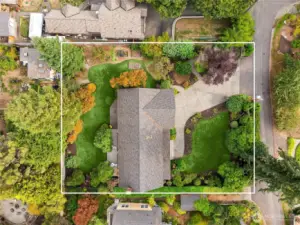Aerial shot of the home.