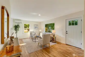 Wonderful natural light in all of the rooms with mature trees surrounding.