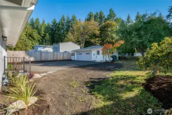 Rear yard view