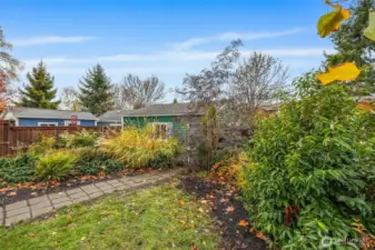 Backyard to Detached Garage