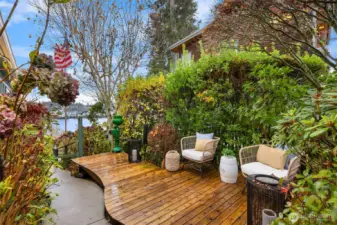 Beautiful patio perfect for dining outside