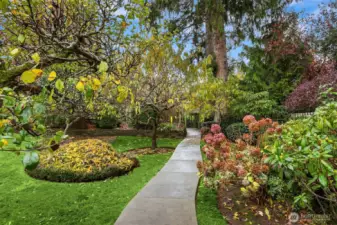 Paved garden paths