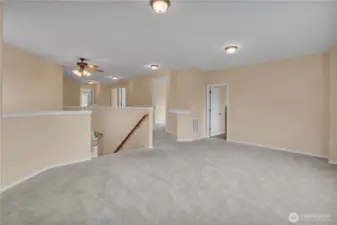 Upstairs Bonus Room. Makes for a well lit play space, entertainment area, or home gym.