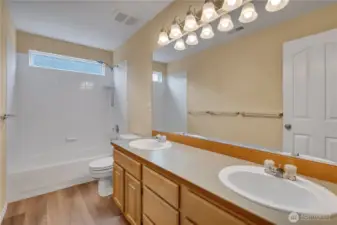 Full Guest Bath with dual sinks