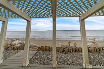 Sit outside on your porch to enjoy the view.