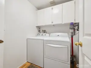 Laundry is on the main floor just off the bedrooms