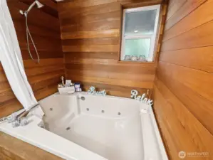 Jacuzzi tub for relaxation