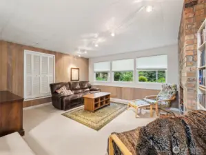 Downstairs bonus family theater room