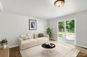 Downstairs bonus room Virtually Staged