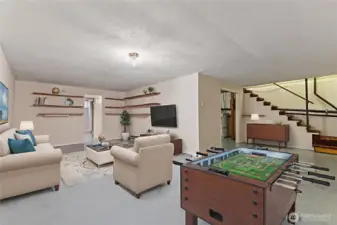Virtually Stages Basement