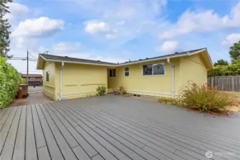 Backyard deck