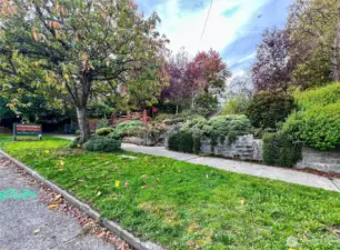 Plum Tree Park is just 2.5 blocks away.