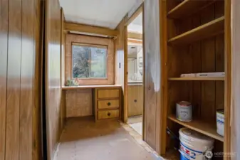 Vanity in primary bedroom