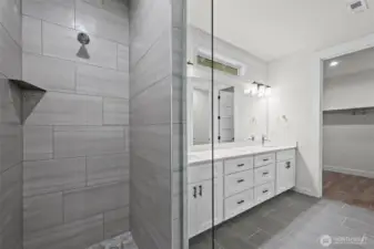 Primary tile shower