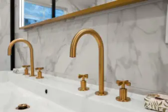 Primary bathroom designer faucets