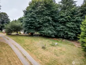 Property on the right of driveway