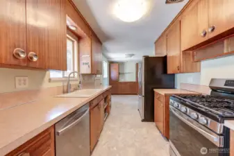 Kitchen is on the main level
