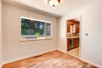 Dining room looking toward kitchen!