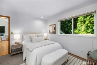 The second upstairs bedroom.