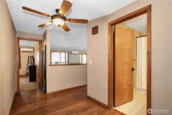 From the hallway looking towards the Primary Suite