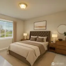 Virtually Staged upstairs bedroom #2