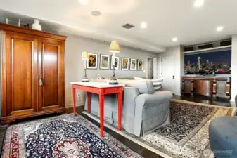 Another view of the family/bed room.