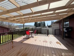 Large covered deck