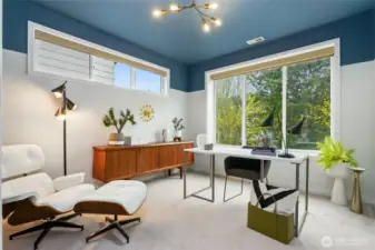 Bedroom/office upstairs.