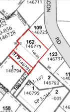 County map of both lots