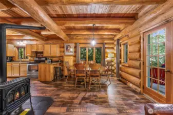 Newer low maintenance vinyl flooring is easy to clean through all 4 seasons