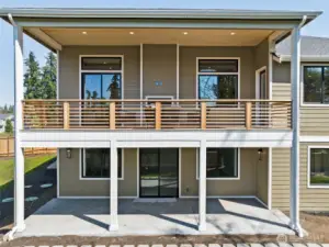 Plenty of outdoor living space available on both levels of this residence.