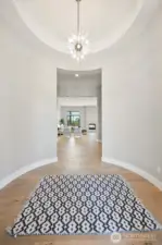 The dramatic rotunda entry impresses the moment you step through the front door.