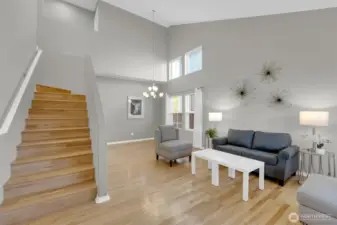 Gorgeous hardwood floors thruout the entire home including beautiful hardwood staircase.