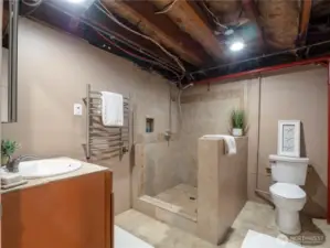 Lower level 3/4 bath.
