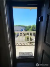 Thoughtful design with a full glass screen door to enjoy the views.
