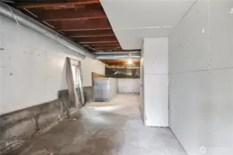 More storage areas in the basement.