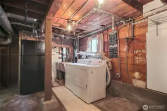 Washer and dryer are included in the sale  plus a second fridge for your convenience.