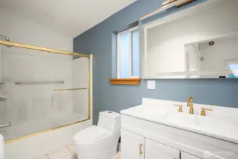 Bathroom on upper level