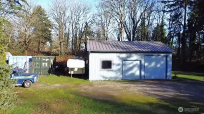 Large parking and storage area