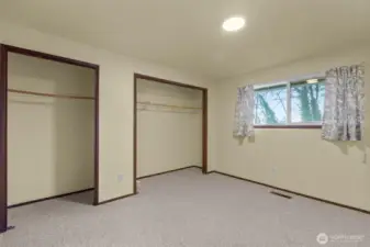 Primary Bedroom with En suite Closet space.