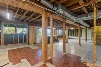 Large Unfinished Basement