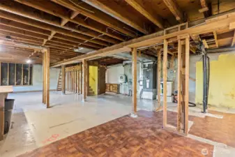 Large Unfinished Basement